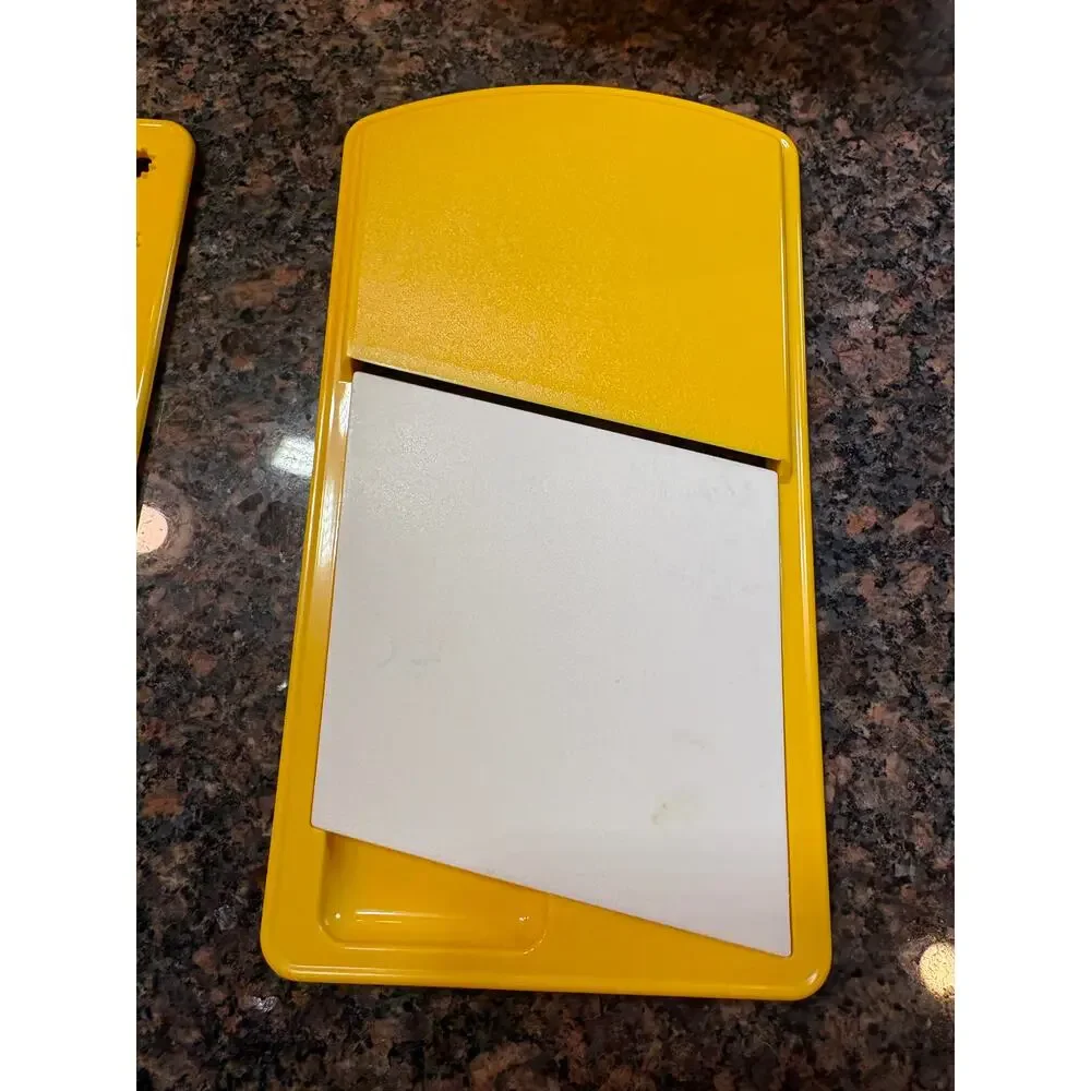 Vintage Tupperware Veggie Cheese Slicer/Grater Kit Yellow No Bowl